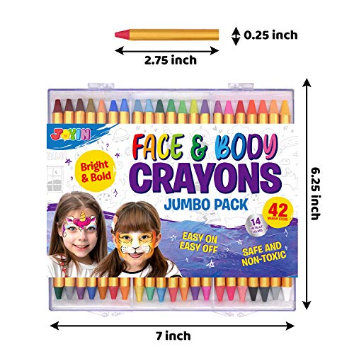 42pcs Face and Body Paint Crayons, Face Painting Kit Safe and Non-...