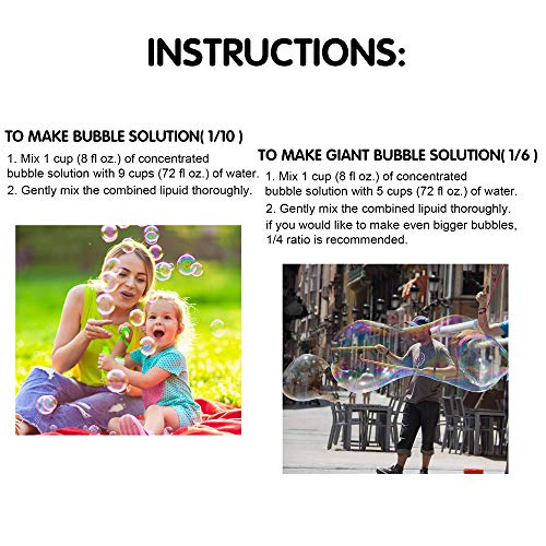 JOYIN 100 Oz Concentrated Bubble Solution up to 8 Gallon for Lar...