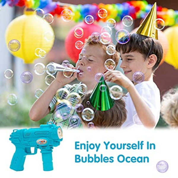 JOYIN 2 Bubble with Light & Music, Bubble Blasters with 2 Bub...