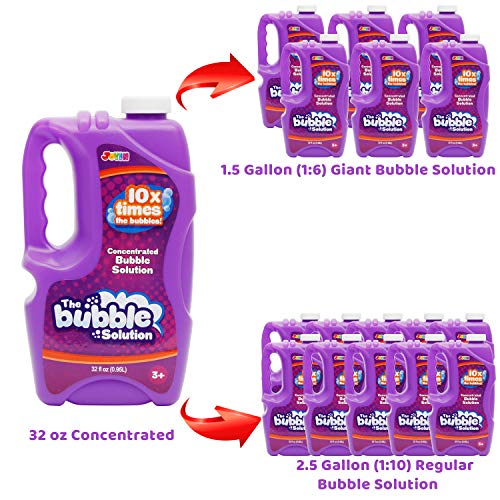 JOYIN 2 Pcs Bubble Solution Refill 32 Ounce 0.95L for Bubble Mac...