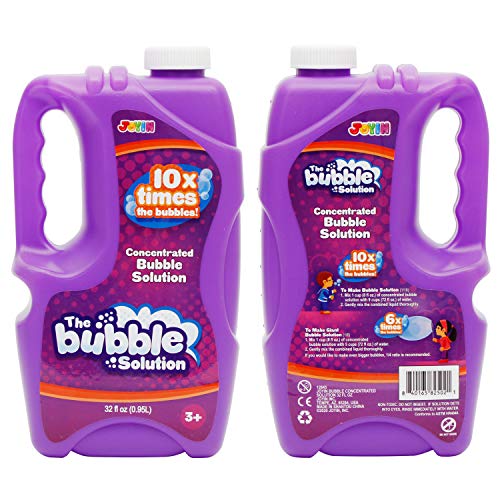 JOYIN 2 Pcs Bubble Solution Refill 32 Ounce 0.95L for Bubble Mac...