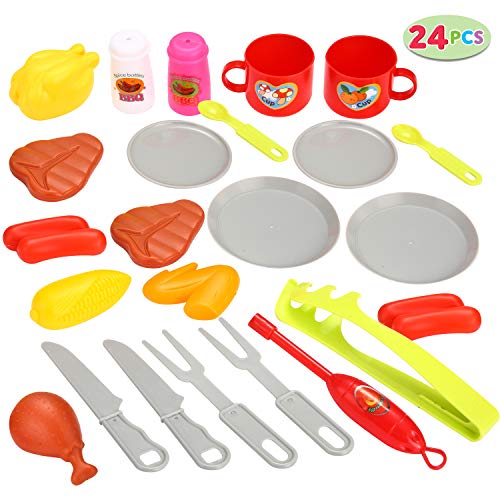 JOYIN 24 PCS Little Chef Barbecue BBQ Cooking Kitchen Toy Interact...