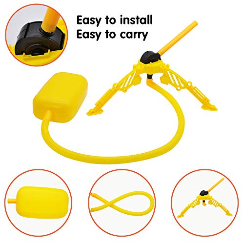 JOYIN 3pcs Jump Rocket Launchers for Kids, Stomp Rocket Stunt Plan...