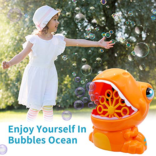 JOYIN Dinosaur Bubble Machine 1000+ Bubble Per Minute with 2 Bott...
