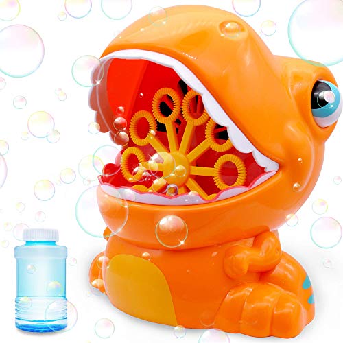 JOYIN Dinosaur Bubble Machine 1000+ Bubble Per Minute with 2 Bott...