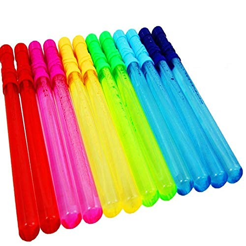Joyin Toy 12 Pack 14’’ Big Bubble Wand Assortment 1 Dozen with B...