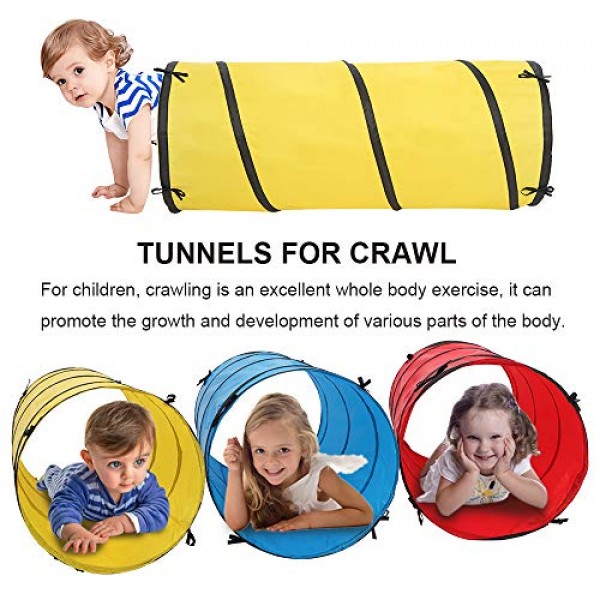 JOYMOR 7 in 1 Kids Ball Pit Tents and Tunnels, Pop Up Children Pla...
