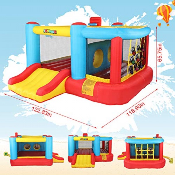 JOYMOR Inflatable Bounce House Jumping Castle Slide Bouncer Kids P...