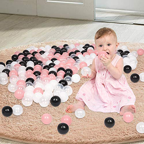 JOYMOR Pack of 200 Ball Pit Balls Kids Crush Proof Plastic Toy Bal...
