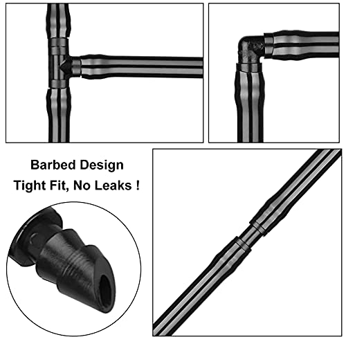 JOYPRO Irrigation Fittings Kit for 1/4 Tubing 130 Pieces Set Drip...
