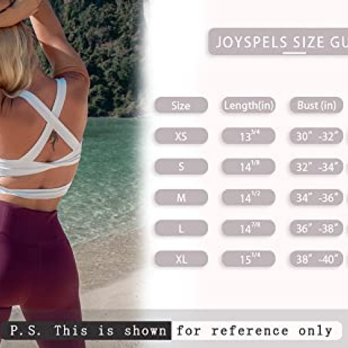 Workout Tops for Women Criss-Cross Back Padded Sports Bras for Wom...