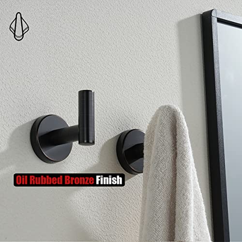 JQK Bathroom Towel Hook Oil Rubbed Bronze, 304 Stainless Steel 0.8...