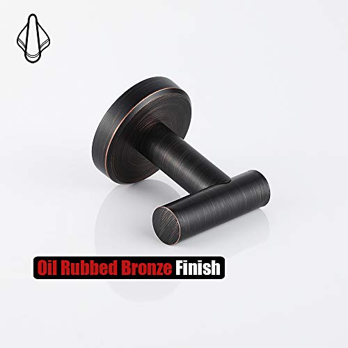 JQK Bathroom Towel Hook Oil Rubbed Bronze, 304 Stainless Steel 0.8...