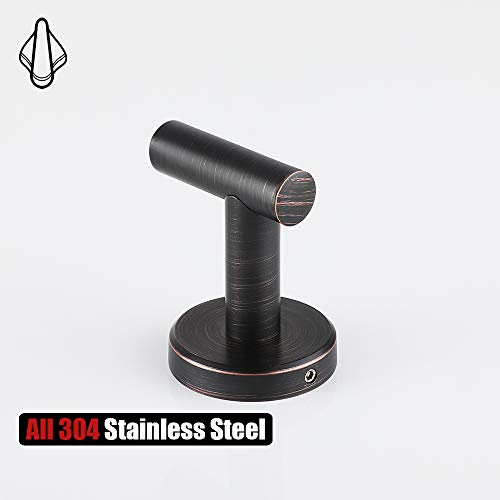 JQK Bathroom Towel Hook Oil Rubbed Bronze, 304 Stainless Steel 0.8...