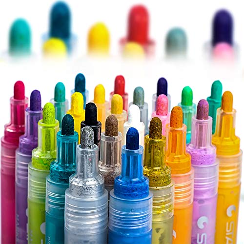 Acrylic Paint Marker Pens, Paint Pens for Rocks Painting, Wood, Fa...