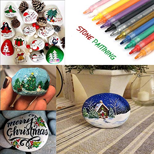 Acrylic Paint Pens for Rocks Painting, Ceramic, Glass, Wood, Fabri...