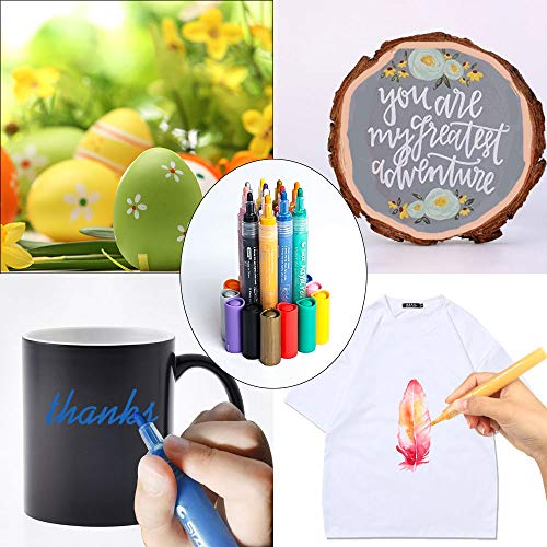Acrylic Paint Pens for Rocks Painting, Ceramic, Glass, Wood, Fabri...