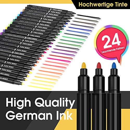 Fabric Markers Permanent for T Shirts, Canvas Bags, Clothing, No B...