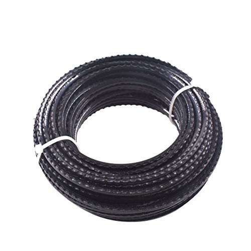JRL Strimmer Brushcutter Serrated Cord Line 3.0mm Round Roll Black...