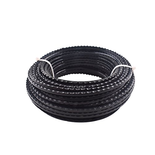 JRL Strimmer Brushcutter Serrated Cord Line 3.0mm Round Roll Black...
