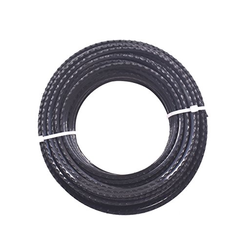 JRL Strimmer Brushcutter Serrated Cord Line 3.0mm Round Roll Black...