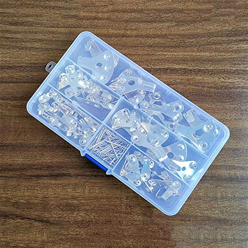 Jroyseter 130Pcs Picture Hangers & Nails, Photo Frame Accessories ...