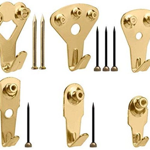 Jroyseter 130Pcs Picture Hangers & Nails, Photo Frame Accessories ...