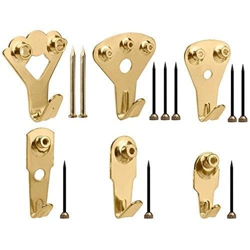 Jroyseter 130Pcs Picture Hangers & Nails, Photo Frame Accessories ...