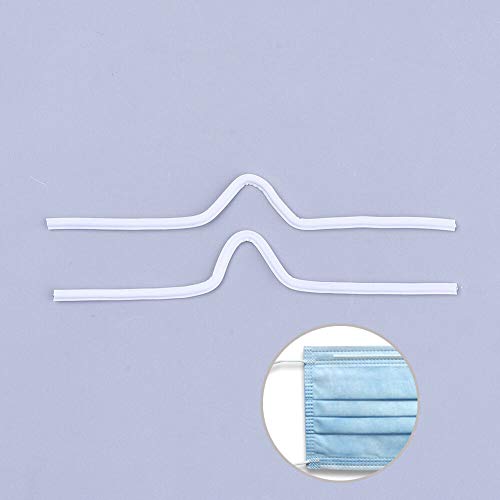 JSCARLIFE 100Pcs/Pack PE Metal Locking Wrap Ties Straps Nose Clip ...