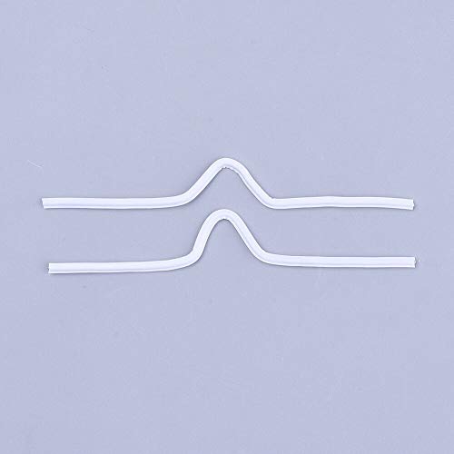 JSCARLIFE 100Pcs/Pack PE Metal Locking Wrap Ties Straps Nose Clip ...