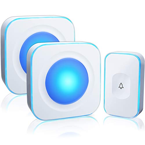 Wireless Doorbell JSIEEM Waterproof Door Bell Operating at 1000 fe...