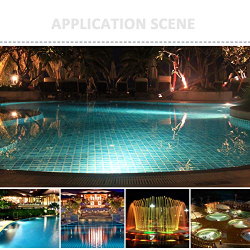 JSN&PC LED Underwater Lights 18W RGB Color Changing with RF Remote...