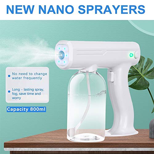 JSPOYOU 800ML Blue Light Nano Steam Atomizing Fogger Disinfection ...