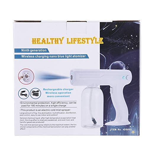 JSPOYOU 800ML Blue Light Nano Steam Atomizing Fogger Disinfection ...