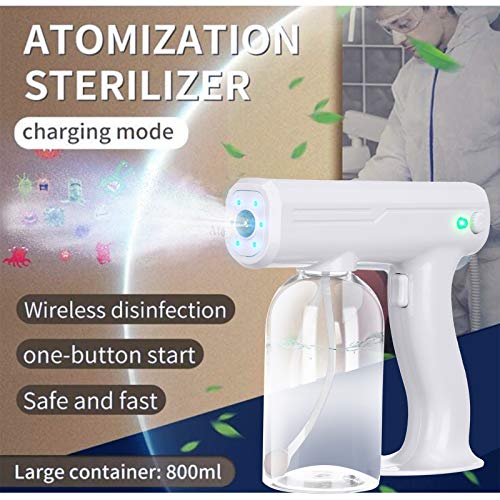 JSPOYOU 800ML Blue Light Nano Steam Atomizing Fogger Disinfection ...
