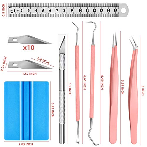 17PACK Weeding Craft Tool Weeding Tool Kit Upgrade Stainless Steel...
