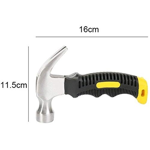 Engineering Hammer，10 Oz Mini Claw Hammer, Multifunctional Carbon...