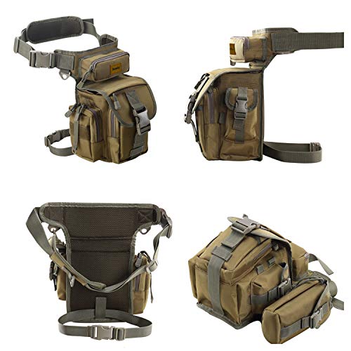 Multifunctional Drop Leg Waist Bag, Tactical Military Thigh Hip Ou...
