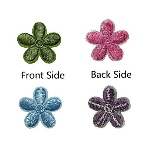 Juland 23PCS Mini Sun Flower Embroidered Patches Self Adhesive Emb...