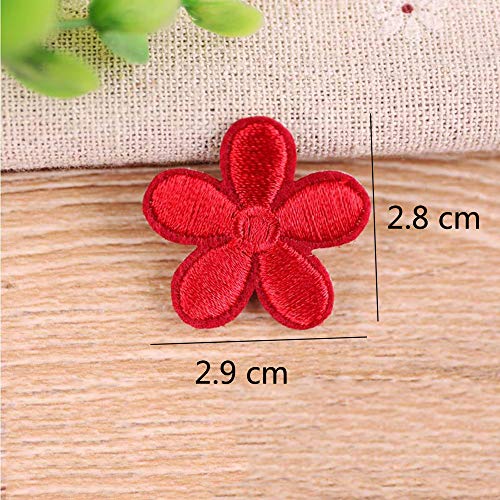 Juland 23PCS Mini Sun Flower Embroidered Patches Self Adhesive Emb...