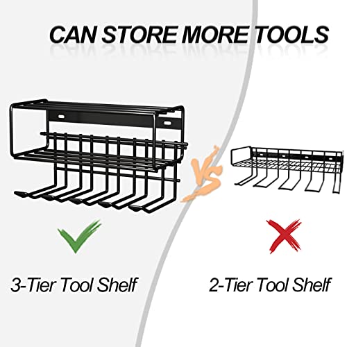 JULINE Power Tool Organizer, Garage Storage Drill Holder Wall Moun...
