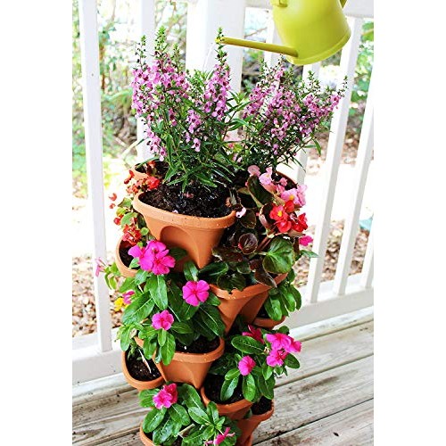 Julvie 6-Tier Strawberry and Herb Garden Planter,Indoor or Outdoor...