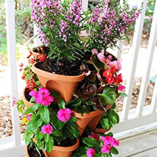 Julvie 6-Tier Strawberry and Herb Garden Planter,Indoor or Outdoor...