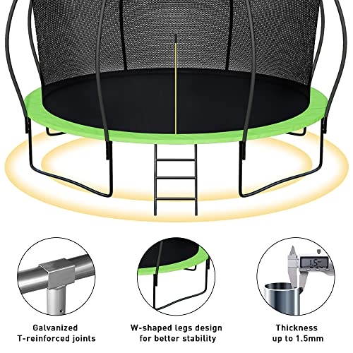 Jump Into Fun 1500LBS 16FT 15FT 14FT 12FT Tranpoline for Adults Ki...