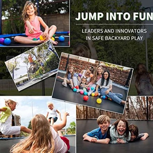 Jump Into Fun 1500LBS 16FT 15FT 14FT 12FT Tranpoline for Adults Ki...