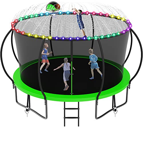 Jump Into Fun 1500LBS 16FT 15FT 14FT 12FT Tranpoline for Adults Ki...