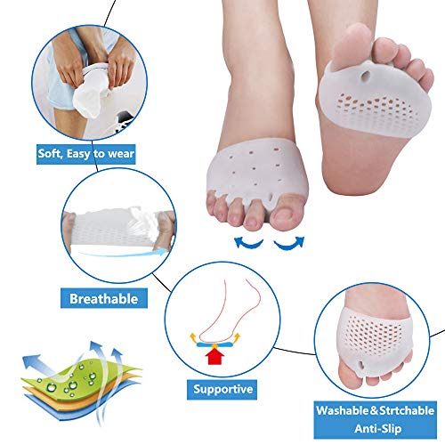 Metatarsal Pads, Gel Toe Separators, Bunion Corrector Cushion, Toe...