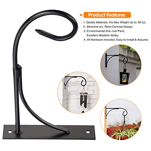 JUNBEI Wall Mount Plant Hanging Bracket, 11 Inches Hanging Plant H...
