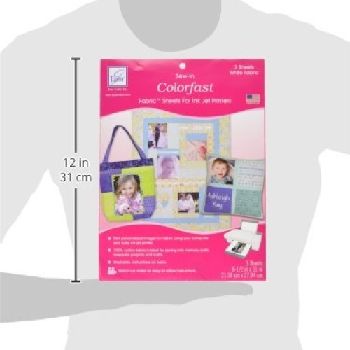 June Tailor Colorfast White Printer Fabric 3 Pack