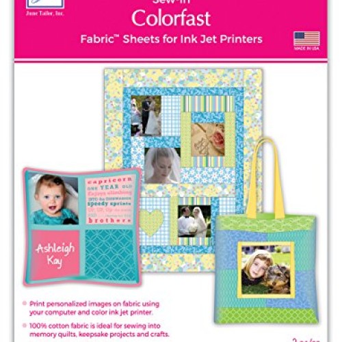June Tailor Colorfast White Printer Fabric 3 Pack